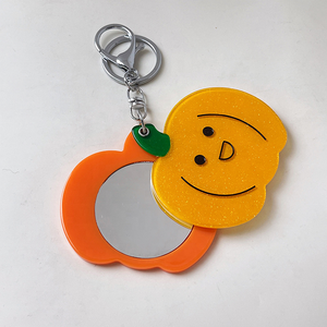Llavero Colgante Personalizado con Espejo de Frutas Adorables, Accesorio para Llaves de Coche y Bolsos, Llavero Portátil de Acetato con Asa, Venta al por Mayor - Product Image 3