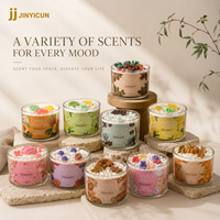 Collection de bougies parfumées pour desserts OEM ODM, bougie artisanale en verre avec parfum personnalisé, bougie cadeau à étiquette privée
