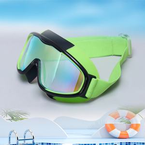 Gafas de Natación para Niños, Impermeables y Antivaho, con Marco Grande, Nueva Tela para la Cabeza, Color Brillante, Silicona, Nuevo Diseño - Product Image 2