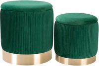Repose-pieds moderne en velours de haute qualité, gain de place, portable, personnalisable, chaise de salon pour la maison et le bureau