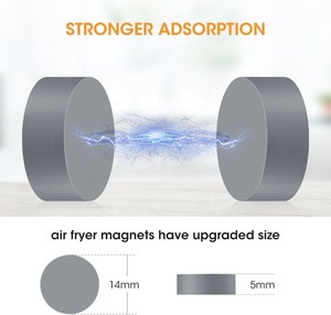 Clips magnéticos de silicona Chengkehome para freidora de aire, soporte de papel pergamino resistente al calor para <span class=keywords><strong>Ninja</strong></span>/<span class=keywords><strong>COSORI</strong></span> 3-8QT - Product Image 5