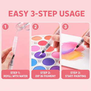 Ensemble <span class=keywords><strong>de</strong></span> pinceaux à eau professionnels pour peinture à l'aquarelle et à la gouache, grande capacité, rechargeables, pinceaux d'artiste, kit <span class=keywords><strong>de</strong></span> fournitures artistiques - Product Image 3