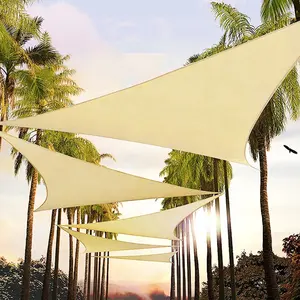 Voile pare-soleil étanche, personnalisé, HDPE UV, Triangle carré, voile pare-soleil pour l'extérieur