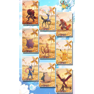 YQ 100 feuilles de papier Premium Pokémon Wonderland, <span class=keywords><strong>cartes</strong></span> de fan art et <span class=keywords><strong>cartes</strong></span> à collectionner, impression couleur intégrale, boîte cadeau portable - Product Image 3