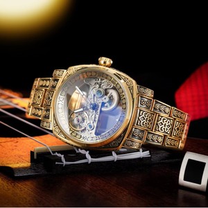Retro men's automatic <b>mechanical</b> <b>watch</b> carved hollow <b>watch</b> fashionable automatic <b>mechanical</b> <b>watch</b> - Product Image 2