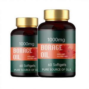 Cápsulas de Aceite de Borraja Certificadas para la Salud del Corazón, Precio de Fábrica OEM/ODM, para Adultos, Sin Gluten, 1-2 por Día, Frascos de 60/90/120 Unidades - Product Image 1