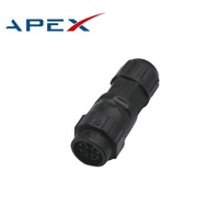 Connecteurs étanches IP67 en cuivre, 2 broches mâle/femelle, boîtier PA66, fil 16AWG, 250V, pour voiture, camion, bateau, intérieur/extérieur, LED