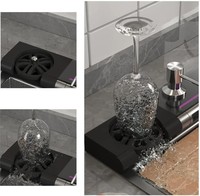 Évier de cuisine moderne fait main en acier inoxydable, à double cuve simple à encastrer sous plan, avec robinet cascade, multifonctionnel et intelligent