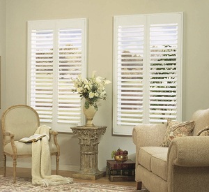 Tùy chỉnh PVC trồng cửa chớp màu trắng CAD vẽ PVC cửa sổ cửa chớp Giao hàng nhanh cửa sổ gỗ cửa chớp - Product Image 2