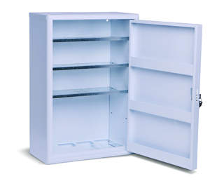 Gabinete metálico de marca italiana PVS 805/M Gabinete vacío de acero al carbono equipado con tres estantes - Product Image 1