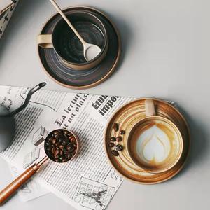 批发定制陶瓷咖啡杯茶碟下午茶茶杯带茶碟办公室水杯 - Product Image 4