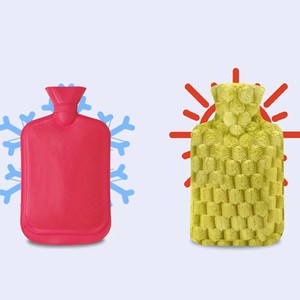 Sac de bain de souffleuse d'eau chaude en peluche douce brodé avec logo personnalisé, sans remplissage, pour soulager les douleurs hivernales - Product Image 6