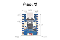 Mini Placa de desarrollo Roarkit 2,4 GHz, procesador de un solo núcleo, placa base con microcontrolador Bluetooth Wi-Fi, 1 unidad, 1 unidad