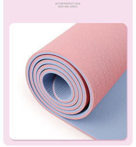 Estera antideslizante gruesa para <span class=keywords><strong>suelo</strong></span> de Tpe, estera absorbente de golpes para deportes de baile para niños, estera de Yoga para saltar la cuerda - Product Image 2