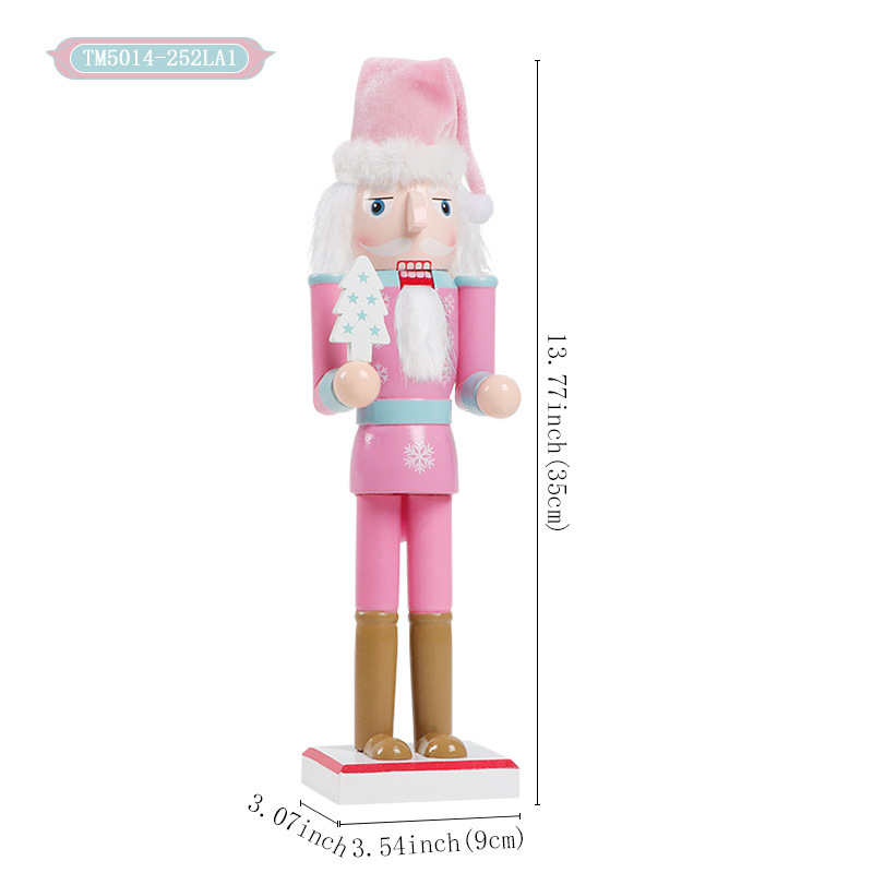 Chapeau rose en bois 35cm