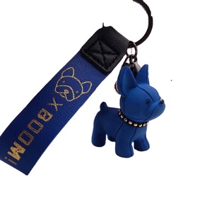 Fashion Bulldog Keychain PU Leather Animal Dog <b>Key</b> Chain Holder Keyring Bag Accessories Cute Dog <b>Key</b> Chains <b>Rings</b> Gifts for Kids - Product Image 4