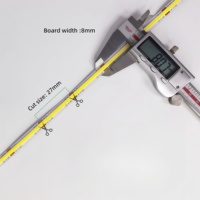 Kit de bandes LED COB CCT 24V à température de couleur réglable (2700K-6500K) avec alimentation et contrôleur de gradation