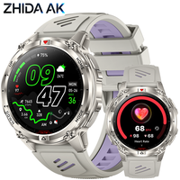 Nouvelle montre connectée HT53 pour homme, GPS d'extérieur, robuste, tracker de fitness, étanche IP68, LED, surveillance de la fréquence cardiaque et de l'oxygène sanguin, OEM/ODM