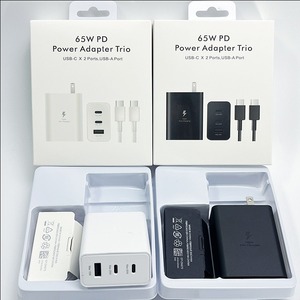 65W <b>USB</b> C PD Wall Power <b>Adapter</b> 3 Port UK US EU Plug Daily Use <b>Multi</b> Device Charging for Samsung Galaxy S22 S23 S24 S25 S26 - Product Image 4