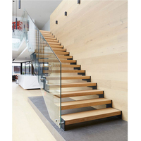 Escalier en bois de chêne, loft intérieur moderne, escalier/escalier/échelle