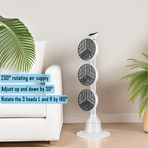 Ventilateur sur pied moderne Oscillation Portable Ventilateur domestique Télécommande Circulation d'air <span class=keywords><strong>3D</strong></span> - Product Image 5