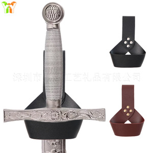 ปลอกดาบและซองดาบหนัง PU สไตล์ยุโรปยุคกลาง ขายดีข้ามพรมแดน เหมาะสำหรับงานเล่นบทบาทสมมติ LARP - Product Image 3