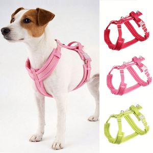 Pettorina Personalizzabile per Animali Domestici, Lavabile, in Peluche, Anti-Trazione, Facile da Indossare, con Robusto Anello a D per Guinzaglio - Product Image 6