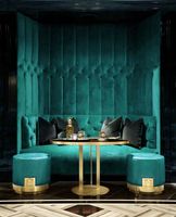 U-Form L-Form Maßgefertigte Nachtclub-Bar-Möbel Hochlehnige Halbrunde Sitzecke Nachtclub-Sofa Bar-Einrichtung