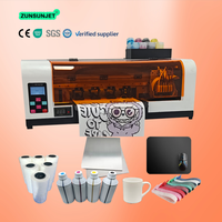 Desktop A3/A4 Eco-Solvent A3 Etiketten-Sublimationsdrucker, die auf 13-Zoll-Sublimationspapier drucken