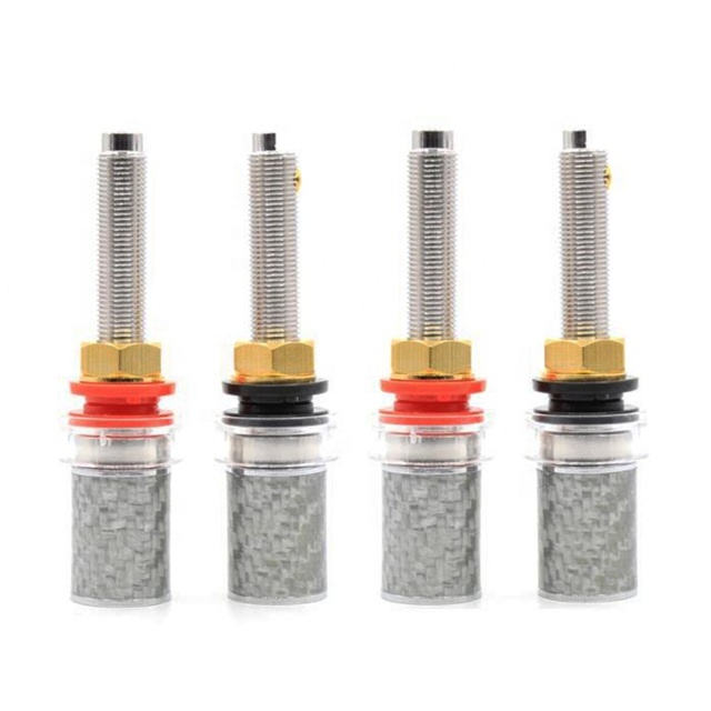 HiFi Carbon Fiber Lengthen Binding Post Speaker Terminal Adapter for Audio & Video