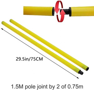 Poteau de <span class=keywords><strong>slalom</strong></span> pliable réglable en plastique pour l'entraînement d'agilité, équipement de football, équipement sportif - Product Image 6