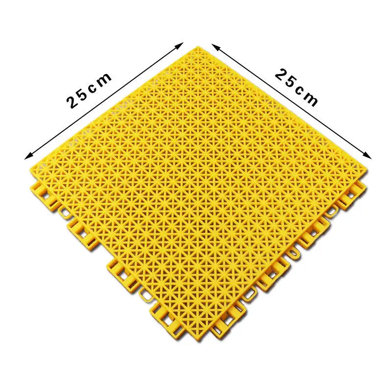 매달린 바닥 농구 코트 유치원 야외 놀이터 야외 미끄럼 방지 고무 활주로 플라스틱 그리드 조립 바닥 매트