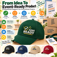 Casquette de baseball promotionnelle avec logo personnalisé, 6 panneaux, visière incurvée, cadeau d'équipe pour événement d'entreprise, vente en gros