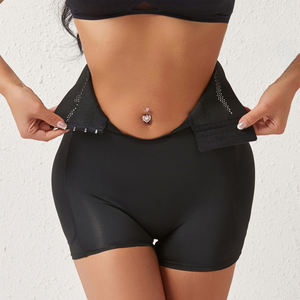 Short de maintien pour femme avec fermeture devant, effet lifting des fesses, faux fessier sexy, rehausseur de hanches, contrôle du ventre, avec coussinets amovibles - Product Image 4