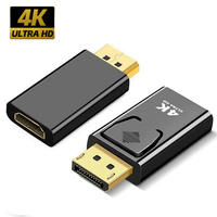 Adaptador DP a HDMI 4K/1080P, Cable DisplayPort a HDTV, Convertidor DP Macho a HDTV Hembra para PC, TV, Proyector, Precio de Fábrica