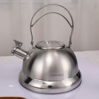 Bouilloire sifflante en acier inoxydable 201 avec poignée, compatible avec les cuisinières à gaz et les plaques à induction, vente en gros d'usine