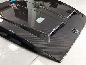 Babus סגנון סיבי פחמן מנוע הוד עבור מרצדס G כיתת W464 G350 G500 G550 פחמן סיבי חומר מצנפת - Product Image 3