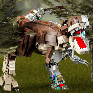1388+PCS Creative MOC Dragon Tyrannosaurus <strong>Block</strong> Assembled Small Particles Puzzle <strong>Building</strong> <strong>Block</strong> Set Toy Juguete MJI 13050 - Product Image 5