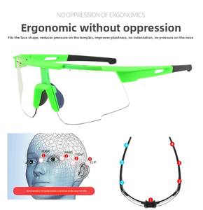 Gafas de Sol para ciclismo con logotipo personalizado UV400, gafas deportivas polarizadas para hombre, fotocromismo que cambia de Color, gafas de sol a prueba de viento para mujer - Product Image 3