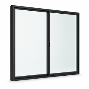 Fenêtre coulissante en alliage d'aluminium à ouverture horizontale, <span class=keywords><strong>double</strong></span> <span class=keywords><strong>vitrage</strong></span>, insonorisée, coupe-vent, résistante aux intempéries, pour l'extérieur de la maison - Product Image 1