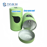 50G thé en vrac boîtes de conserve rondes en métal bonbons de qualité alimentaire boîte de conserve thé café Matcha poudre boîtes emballage conteneurs thé étain