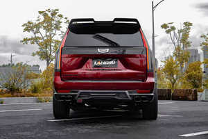 ชุดแต่งคาร์บอนไฟเบอร์ LD-Style สำหรับ Escalade สภาพใหม่ ดิฟฟิวเซอร์ลิปหน้า สปอยเลอร์ ชุดแต่งไวด์บอดี้ อัพเกรดปี 2020- GMT1XL - Product Image 4