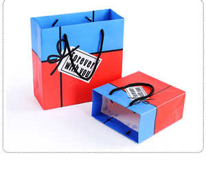 ถุงของขวัญต้อนรับสำหรับงานแต่งงานพิมพ์ลายกระดาษพิมพ์ออฟเซตถุงช้อปปิ้งเป็นมิตรกับสิ่งแวดล้อม - Product Image 6