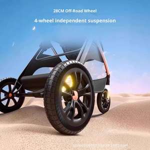 High Quality One-click Folding Lightweight And High Viewing Angle Newborn Stroller Can Sit Lie - Product Image 4