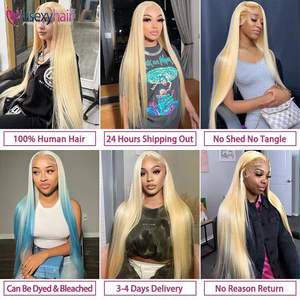 Parrucche 360 in pizzo 613 biondo HD con capelli umani grezzi vergini parrucca anteriore in pizzo per donne nere intrecciate peruviane - Product Image 5