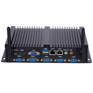 ELSKY Venta caliente sin ventilador <span class=keywords><strong>de</strong></span> bajo consumo <span class=keywords><strong>de</strong></span> energía mini pc Ubuntu <span class=keywords><strong>IPC</strong></span> J4125 CPU mini ITX placa base 12V5A industrial j4125 mini pc - Product Image 1