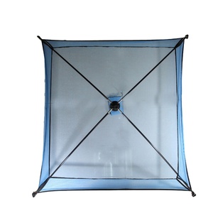 AlotFish 1mx 1m <span class=keywords><strong>Filet</strong></span> de levage carré bleu pliable pour la pêche aux crevettes <span class=keywords><strong>à</strong></span> <span class=keywords><strong>vendre</strong></span> - Product Image 1