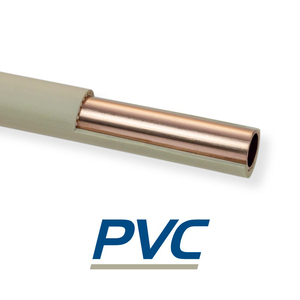 Tubo in Rame Rivestito in PVC in Rotolo 14 X 0,8 mm Tubo Dritto in Rame Puro Grado C12200 per Bobina di Condizionatore - Product Image 2