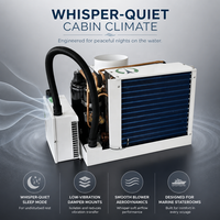 Unité de climatisation marine à onduleur 7000 BTU, refroidie par eau, système de refroidissement pour bateau de pêche, refroidissement de cabine de pilotage, 220V