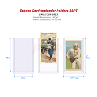 Carte de protection rigide en plastique 35PT personnalisable pour cartes à collectionner, imprimée en sérigraphie, pour porte-cartes de tabac - Vente en gros